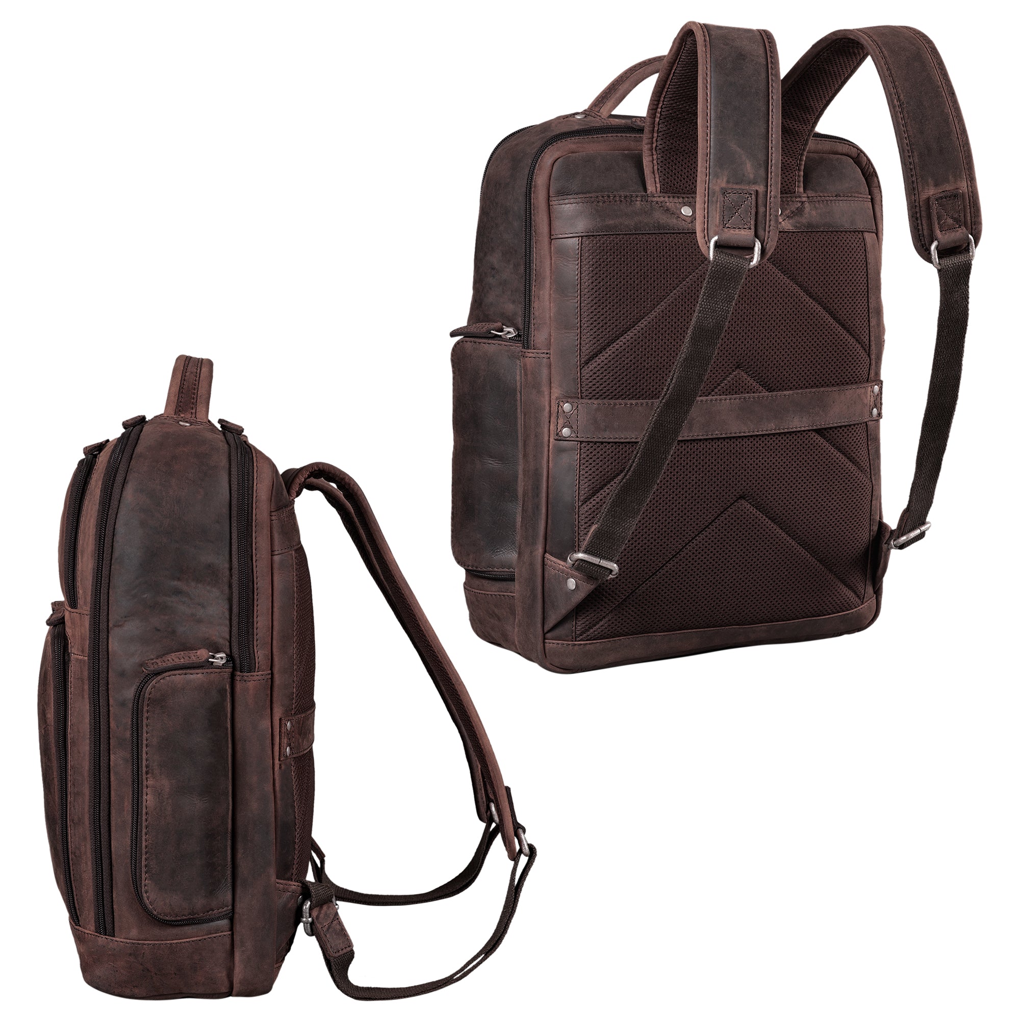 Großer Leder Rucksack Damen