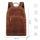 Großer, klassischer Lederrucksack A4
