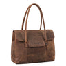 "Carrie" Stor Læder Shopper Taske til Kvinder Crossbody Bowling Bag