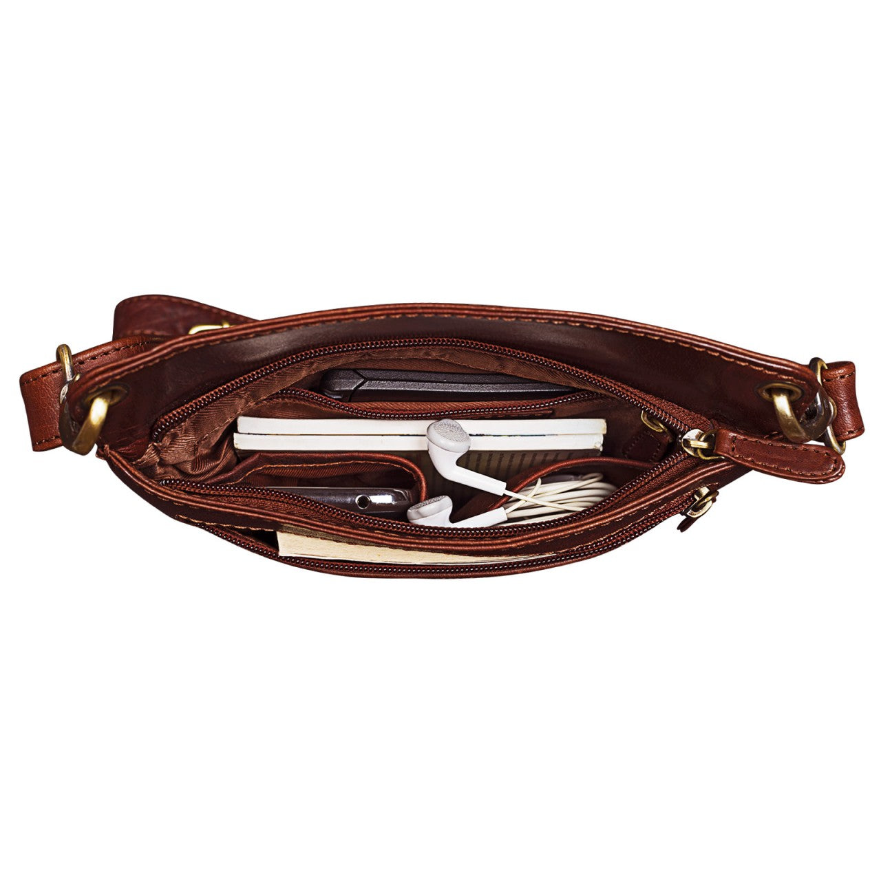 Clutch Leder braun