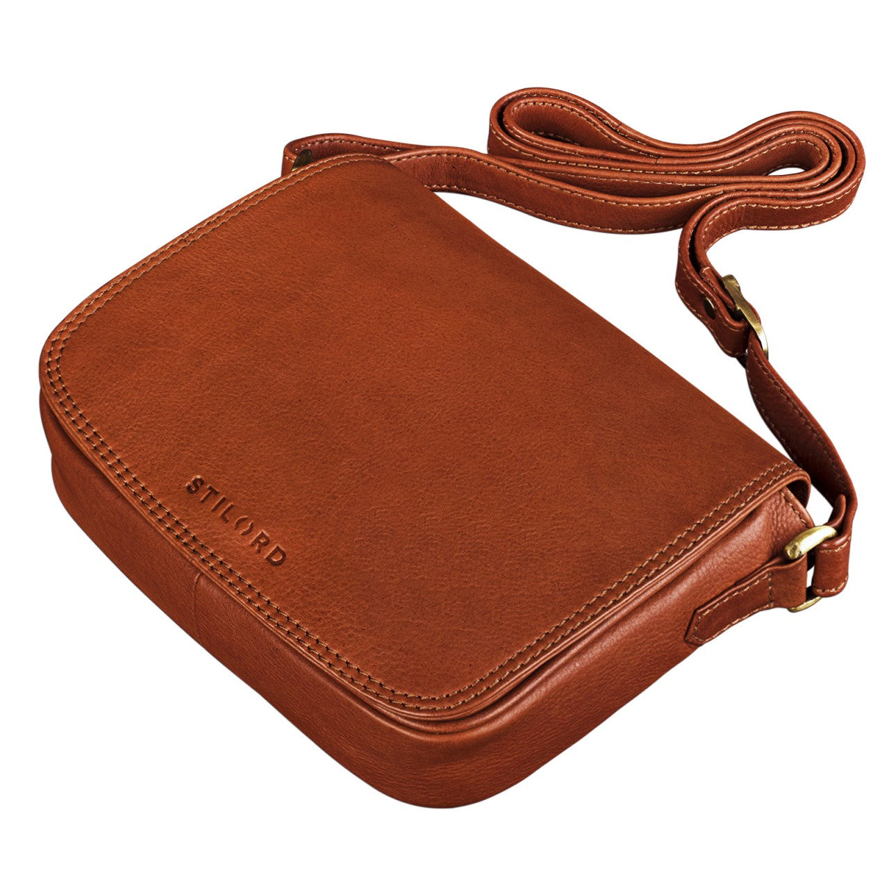 Handtasche small Leder braun