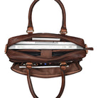 Herrenhandtasche Leder braun groß
