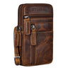 „Asher“ Læder Mænds Bæltepung Vintage Crossbody Taske Til Mobil