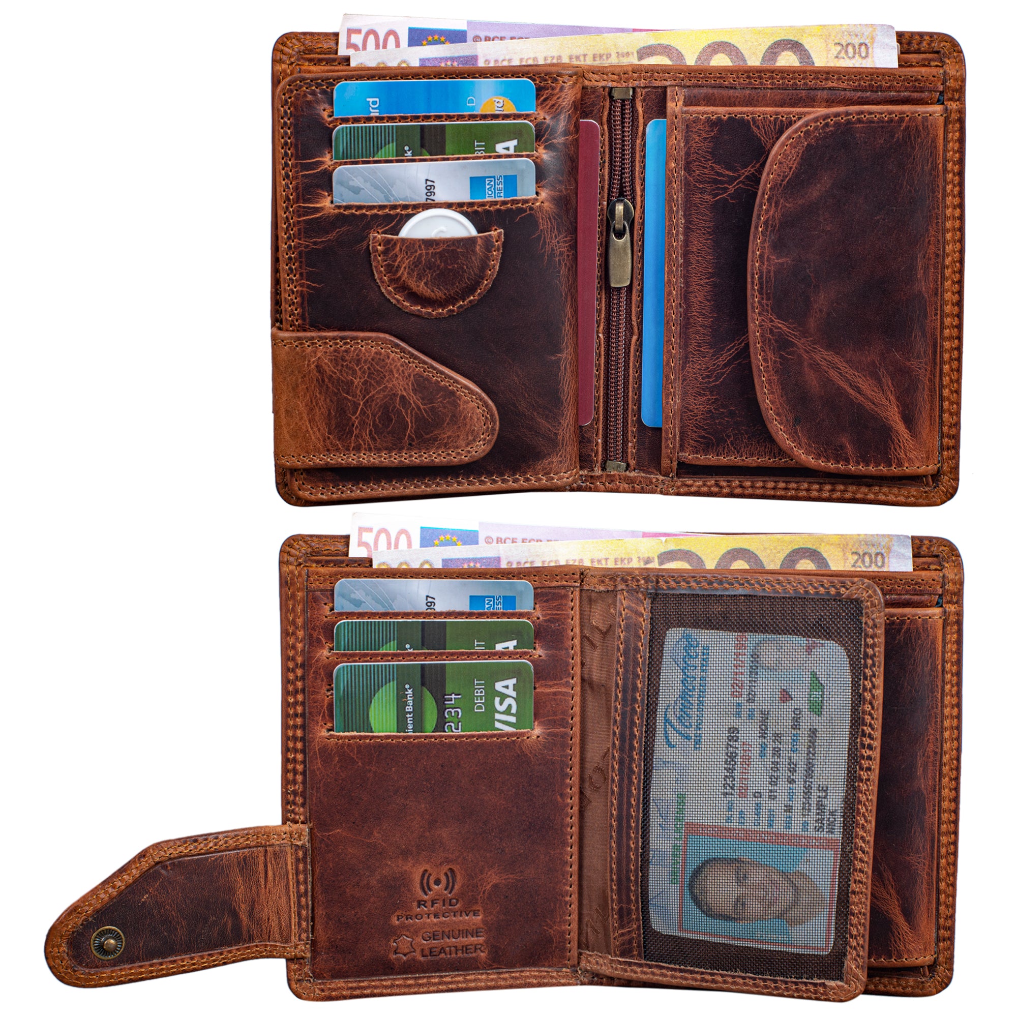 Portemonnaie Männer mit Geschenkbox braun