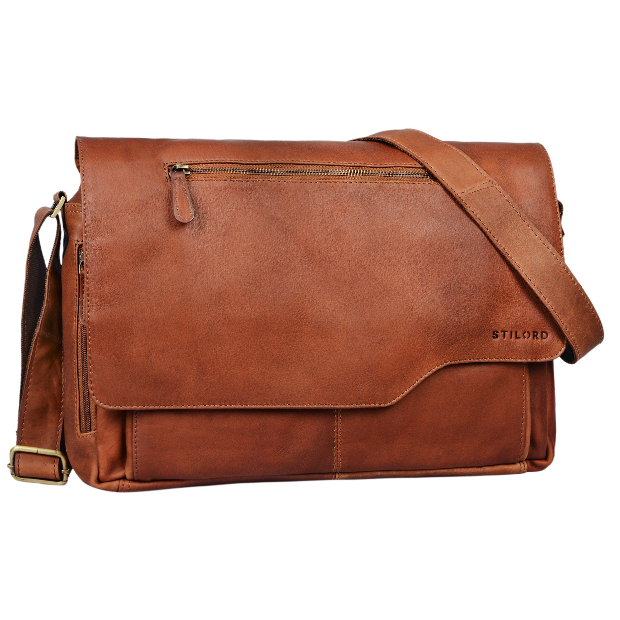 Leder Umhängetasche Herren braun