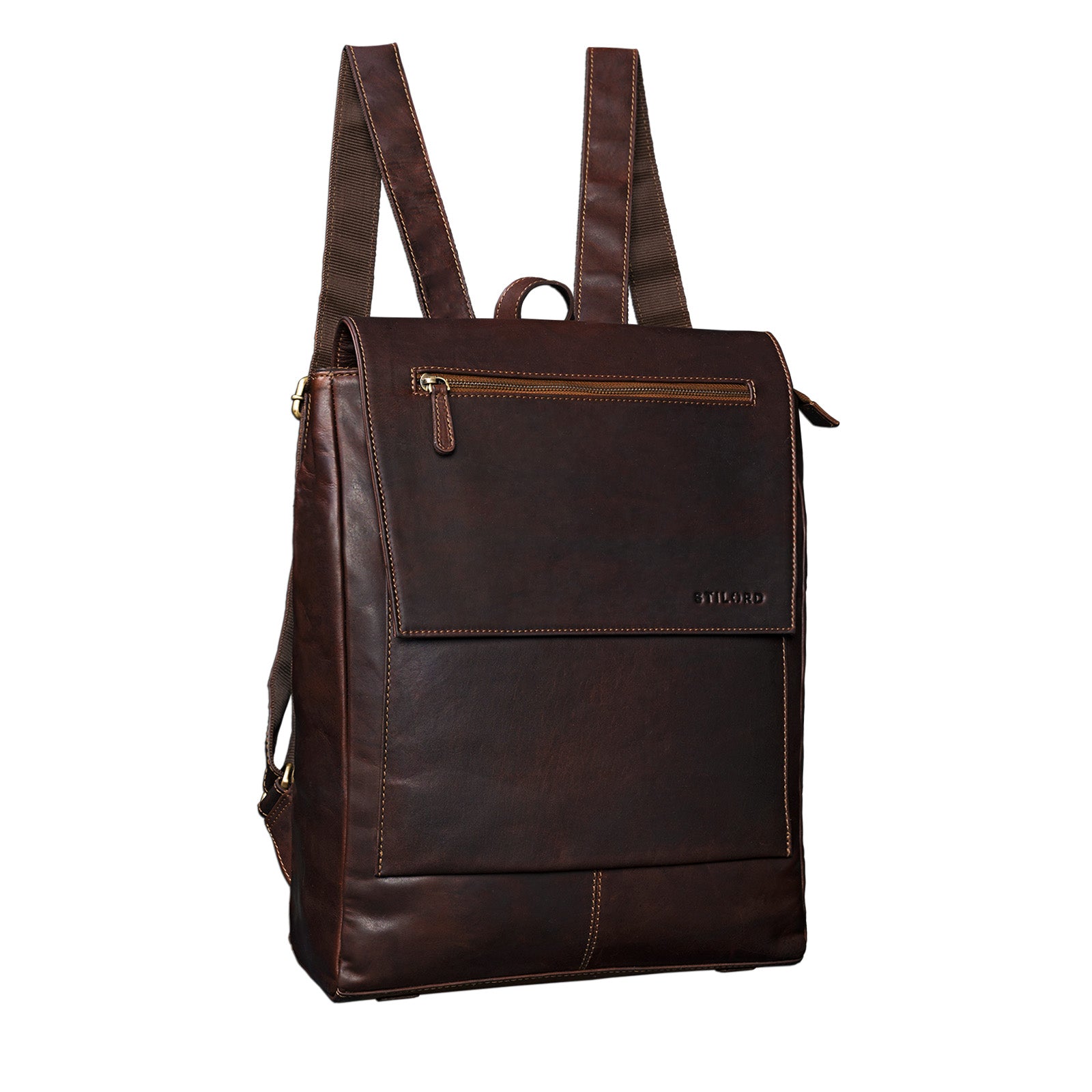 Leder-Rucksack Herren Vintage