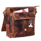 Handtasche Herren Leder braun