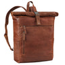 "Lutz" XL Rolltop Rygsæk Læder Herre med Laptoprum 16-17,3"