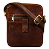 "Brent" Lille Messenger Bag Læder Crossbody Taske til Mænd
