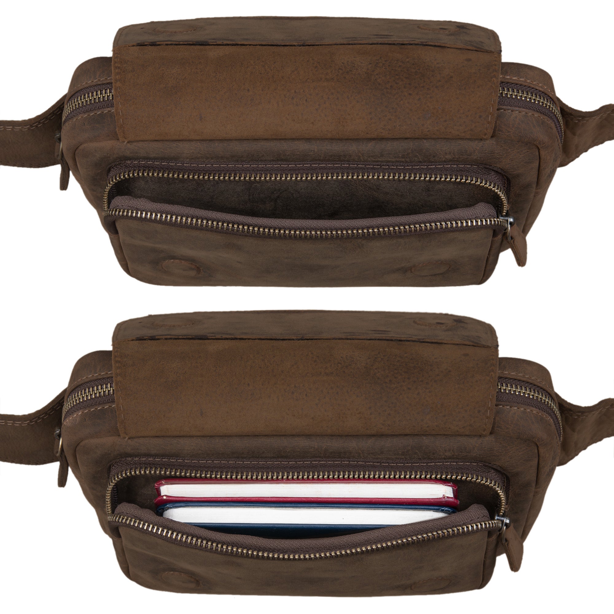 Leder Bauchtasche Herren Damen