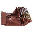 Kellner Set Geldbörse groß Vintage Leder Kleingeldfach