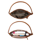 Businesstasche Damen klein braun Leder