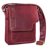 Kleine Ledertasche für Damen rot