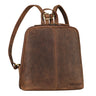 "Calla" Vintage Leather Backpack Women Small Elegant City Daypack Women Leather