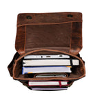 Kleine Leder Kuriertasche Herren braun