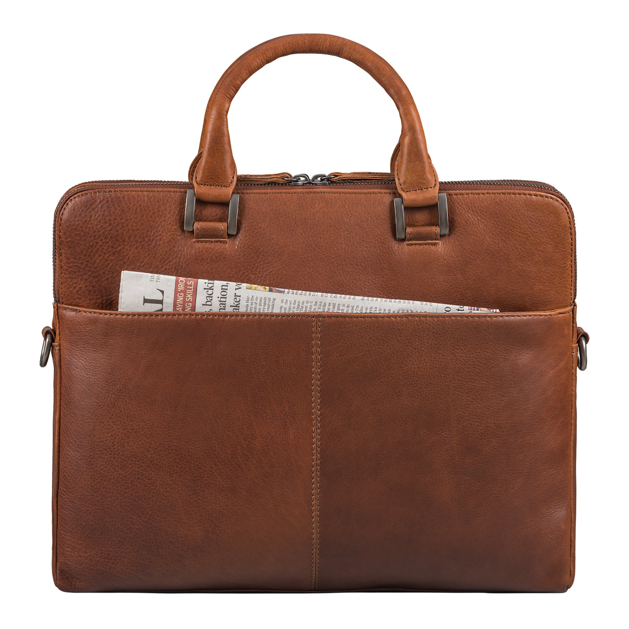 braune Ledertasche Damen Büro
