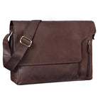 Vintage Messenger Bag 15.6 Zoll Laptopfach Leder