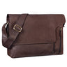 Vintage Messenger Bag 15.6 Zoll Laptopfach Leder