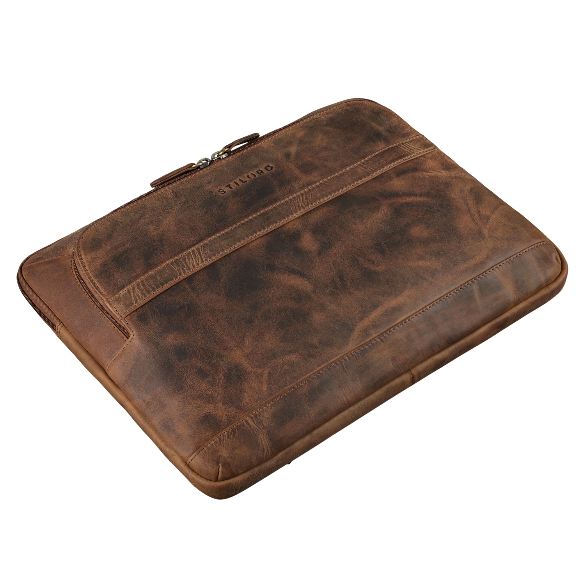Laptop Tasche 14 Zoll Leder braun