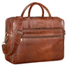 "Dawson" lædermappe skuldertaske laptoprum 15,6 tommer stor unisex