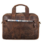 Schultertasche Frauen Männer Leder