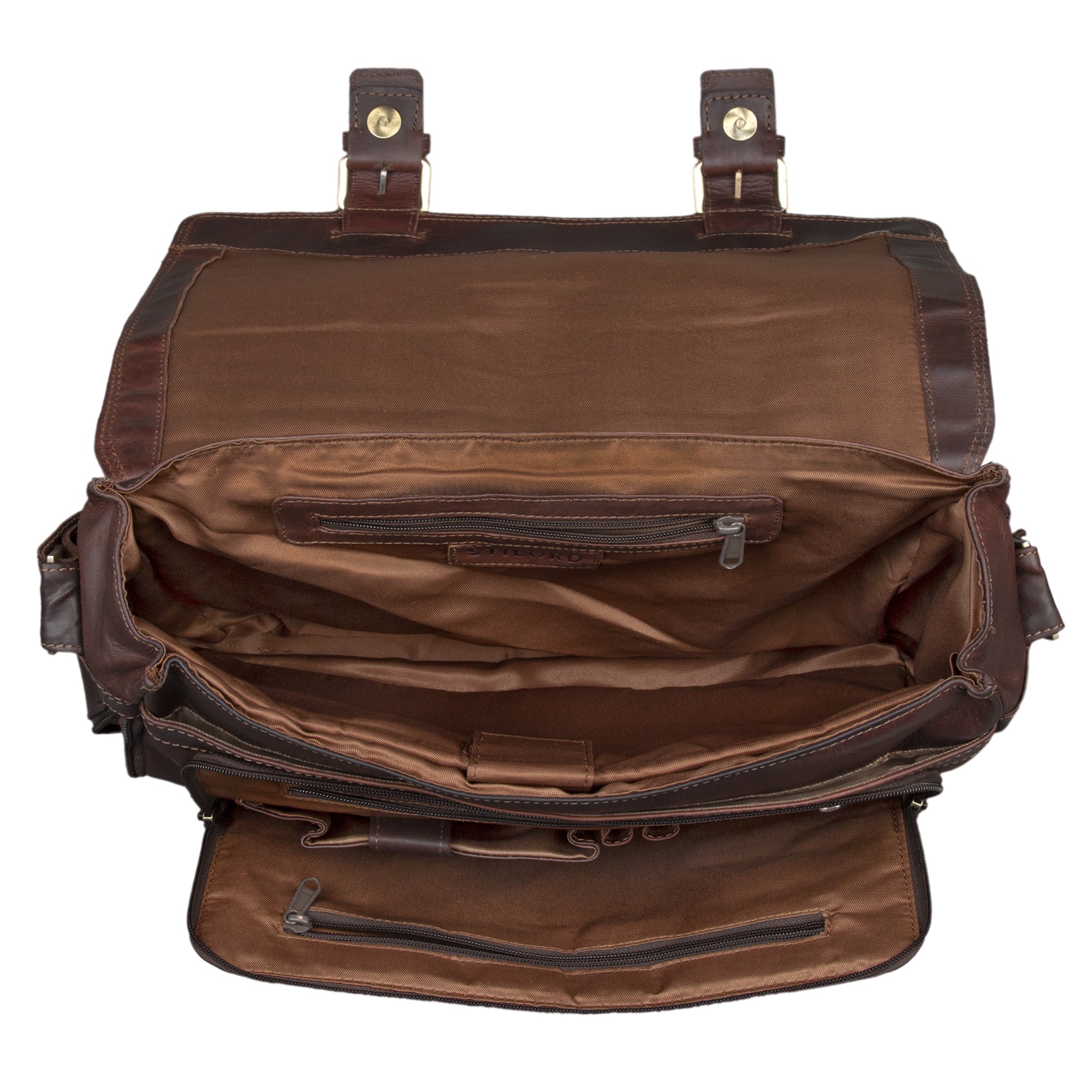 Vintage Ledertasche Dokumententasche Herren braun