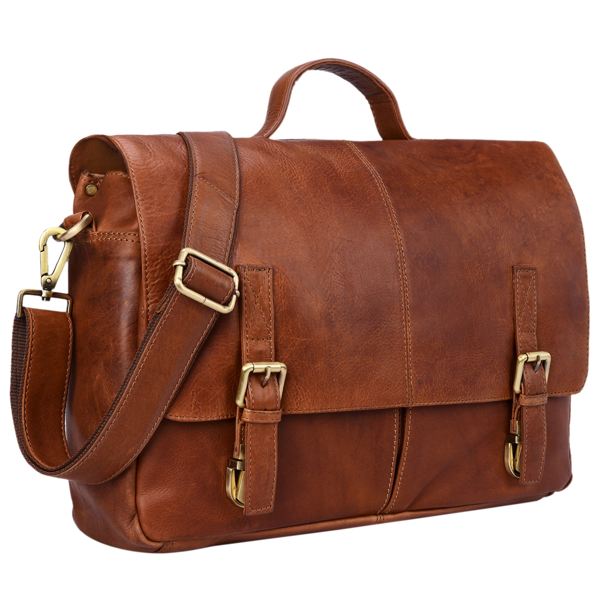 Aktentasche Herren Leder Vintage braun
