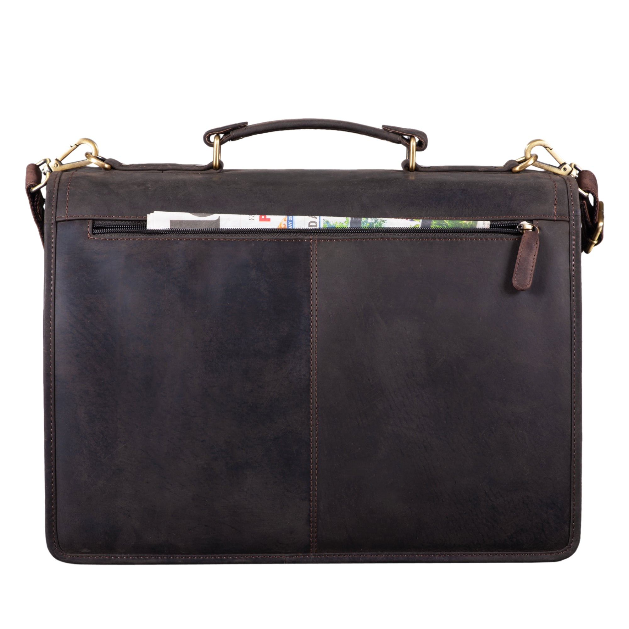 Vintage Aktentasche DIN A4 echtes Leder