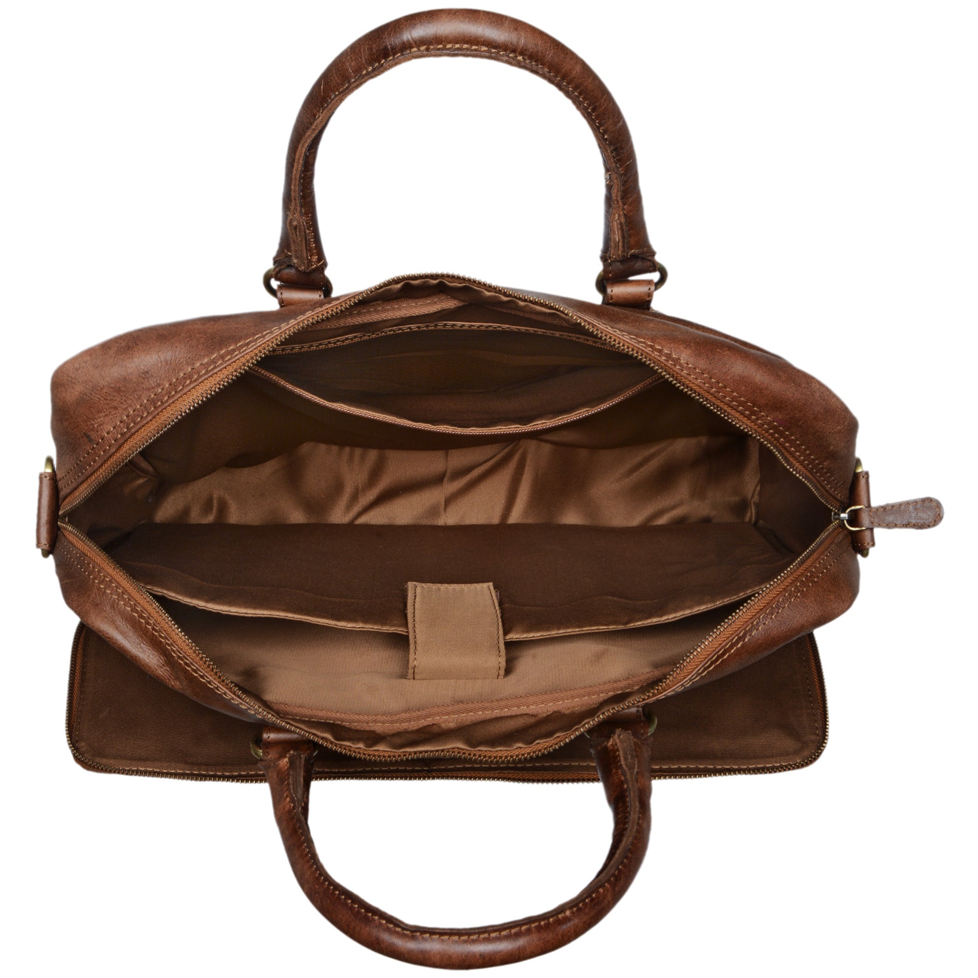 Antik braune Leder Aktentasche