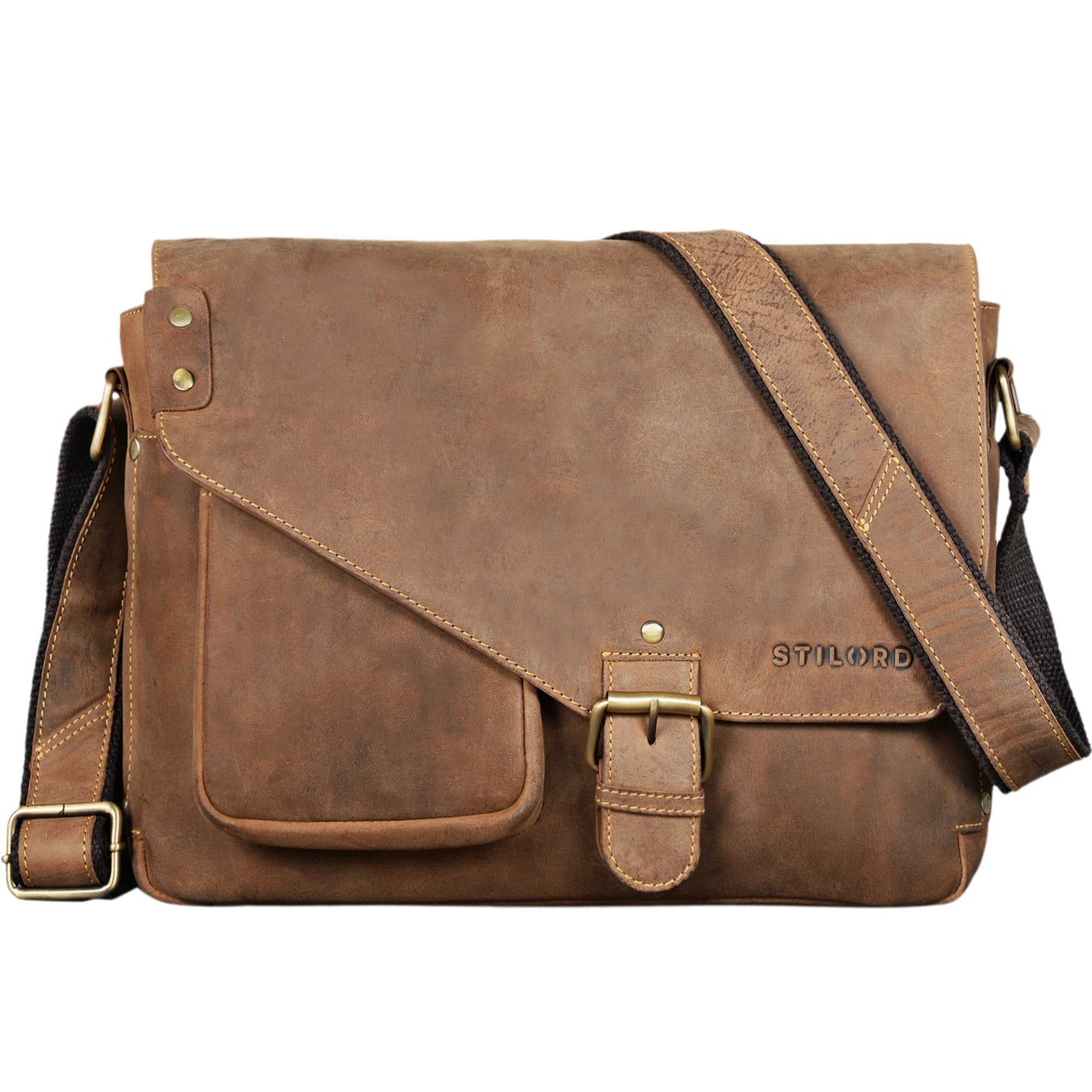Leder Messenger Bag