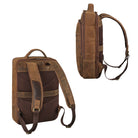 Rauleder Rucksack mit vielen Fächern