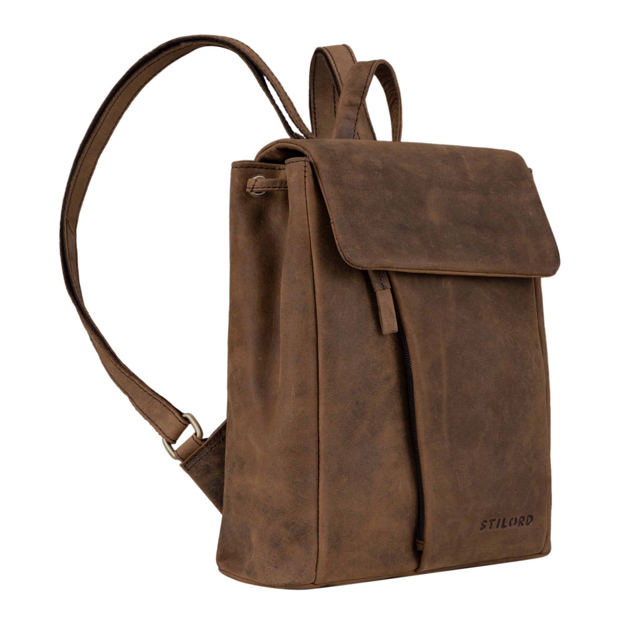 Lederrucksack Damen Klein