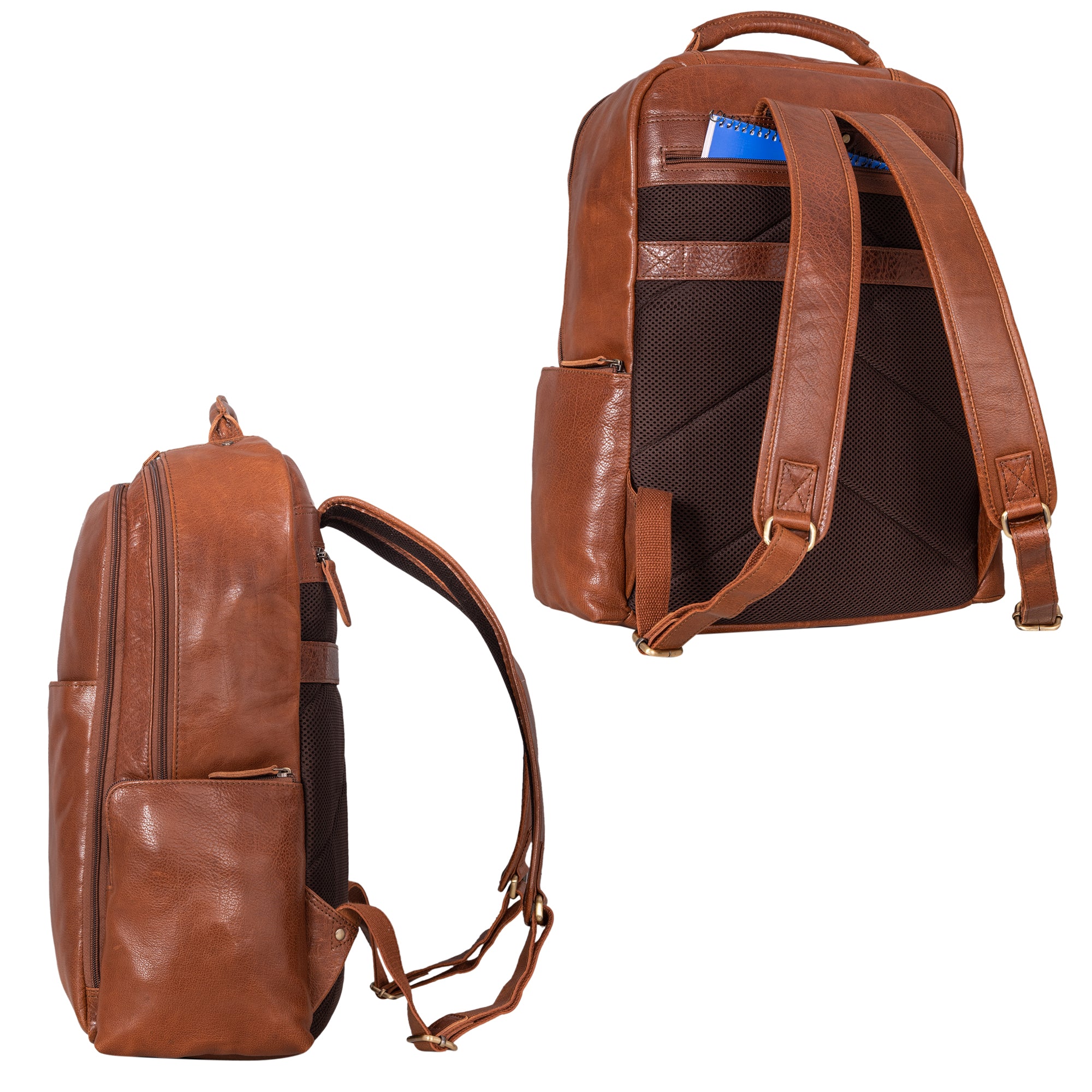 Damen Rucksack Leder Groß