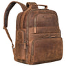 XXL Lederrucksack mit Laptopfach 15 6 Zoll Echtleder Unisex