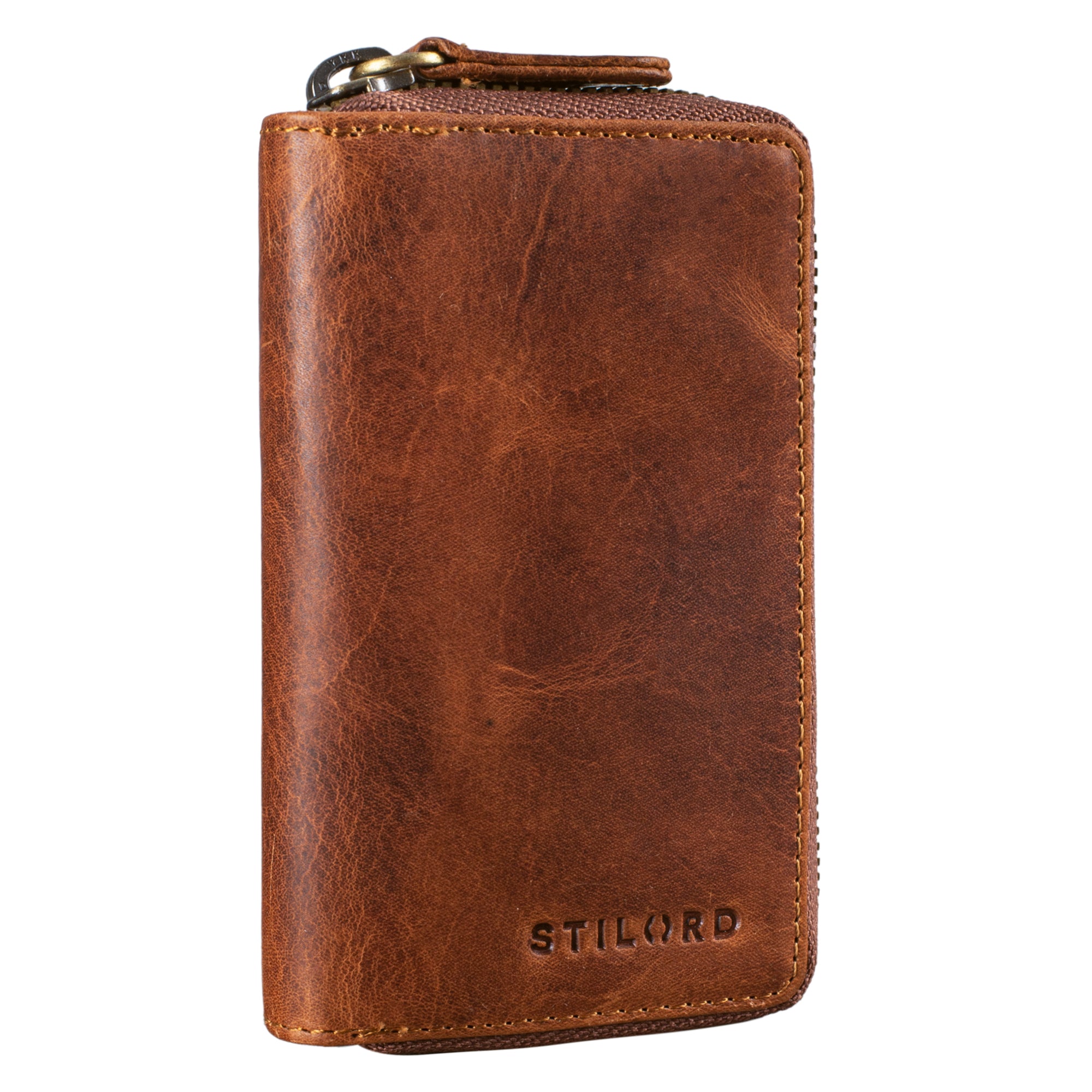 3 in Leder Schlüsseltasche Mini Geldbörse