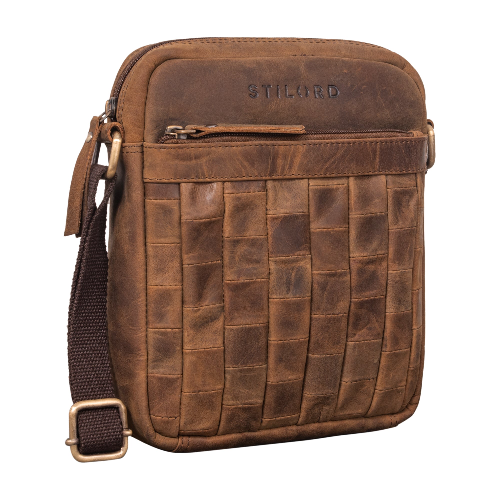 Braune Messenger Bag Kompakt