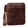 "Carson" Lille Læder Herrentaske Skuldertaske Vintage Messenger