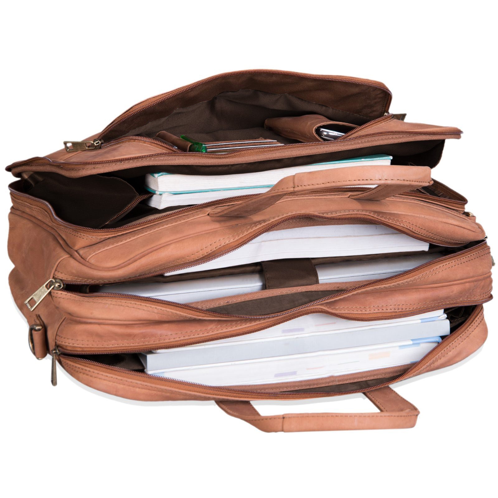 Leder Umhängetasche braun