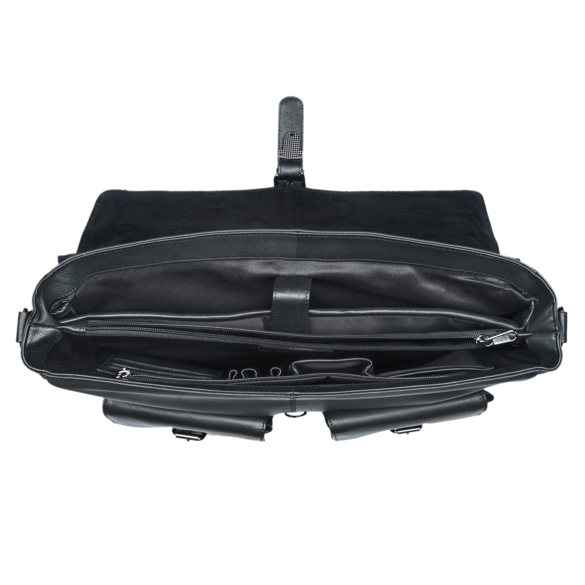 Ledertasche Umhängetasche schwarz