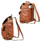 Brauner Lederdaypack Vintage Unisex