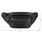 Schwarze Bauchtasche Herren Damen 