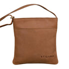 Braune Handtasche für Herren Leder