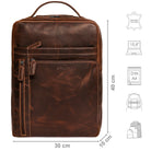 Dunkelbrauner Lederrucksack Herren Echtleder