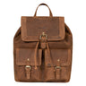 "Nora" Stor vintage læderrygsæk til mænd og kvinder