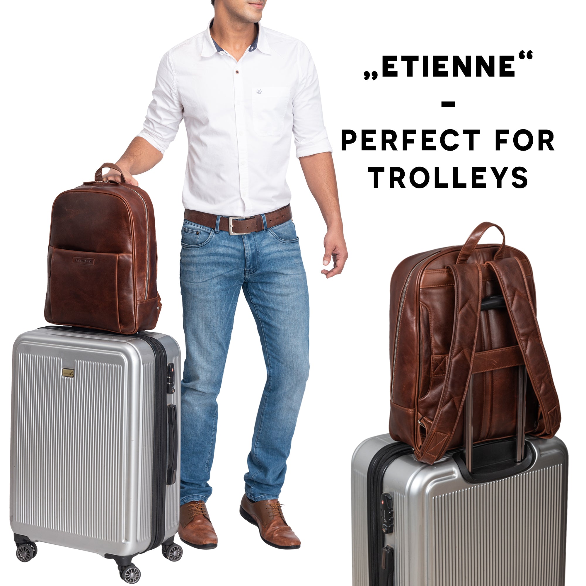 Damenrucksack Leder