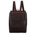 Daypack Rucksack Leder braun