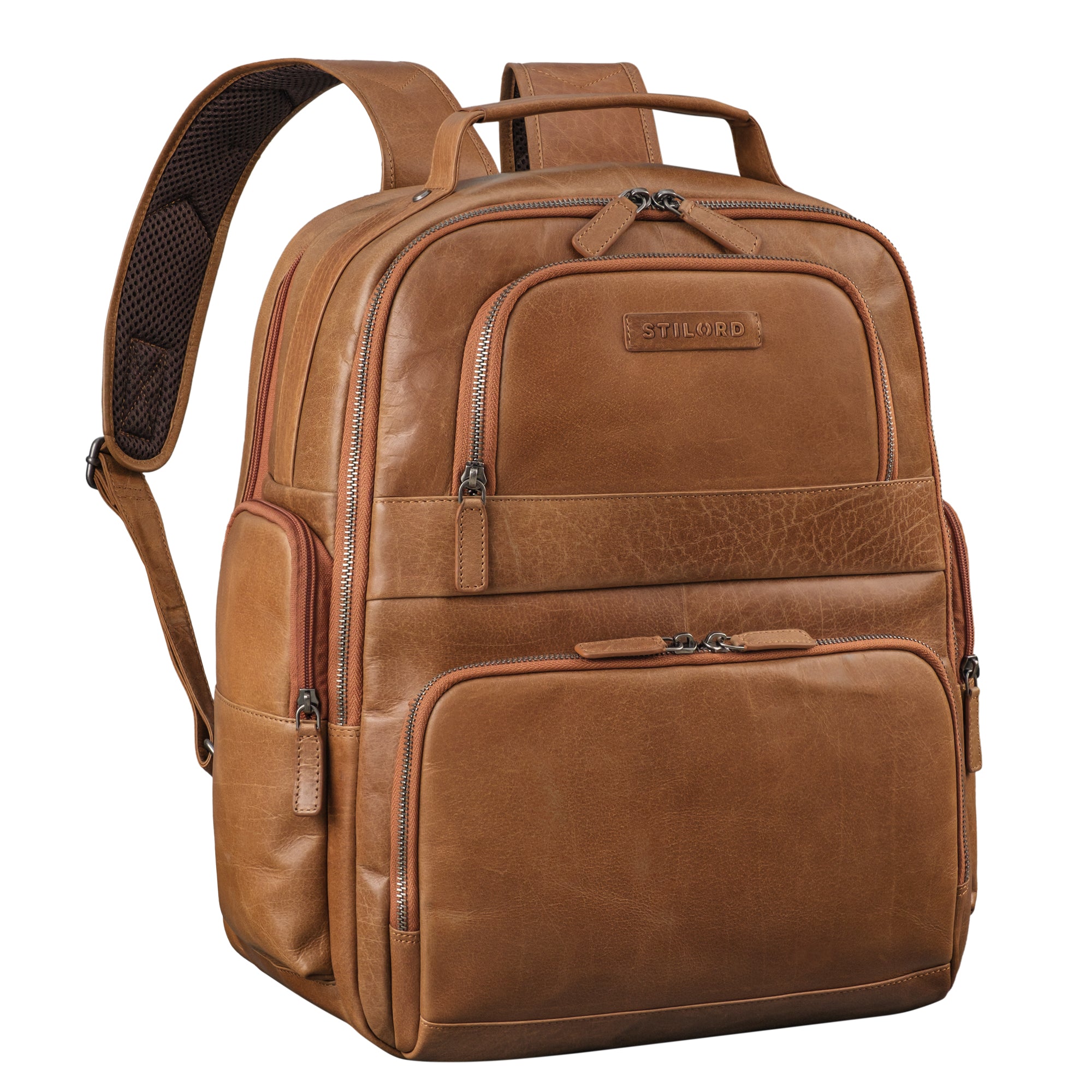 Leder Rucksack Braun Glattleder Unisex