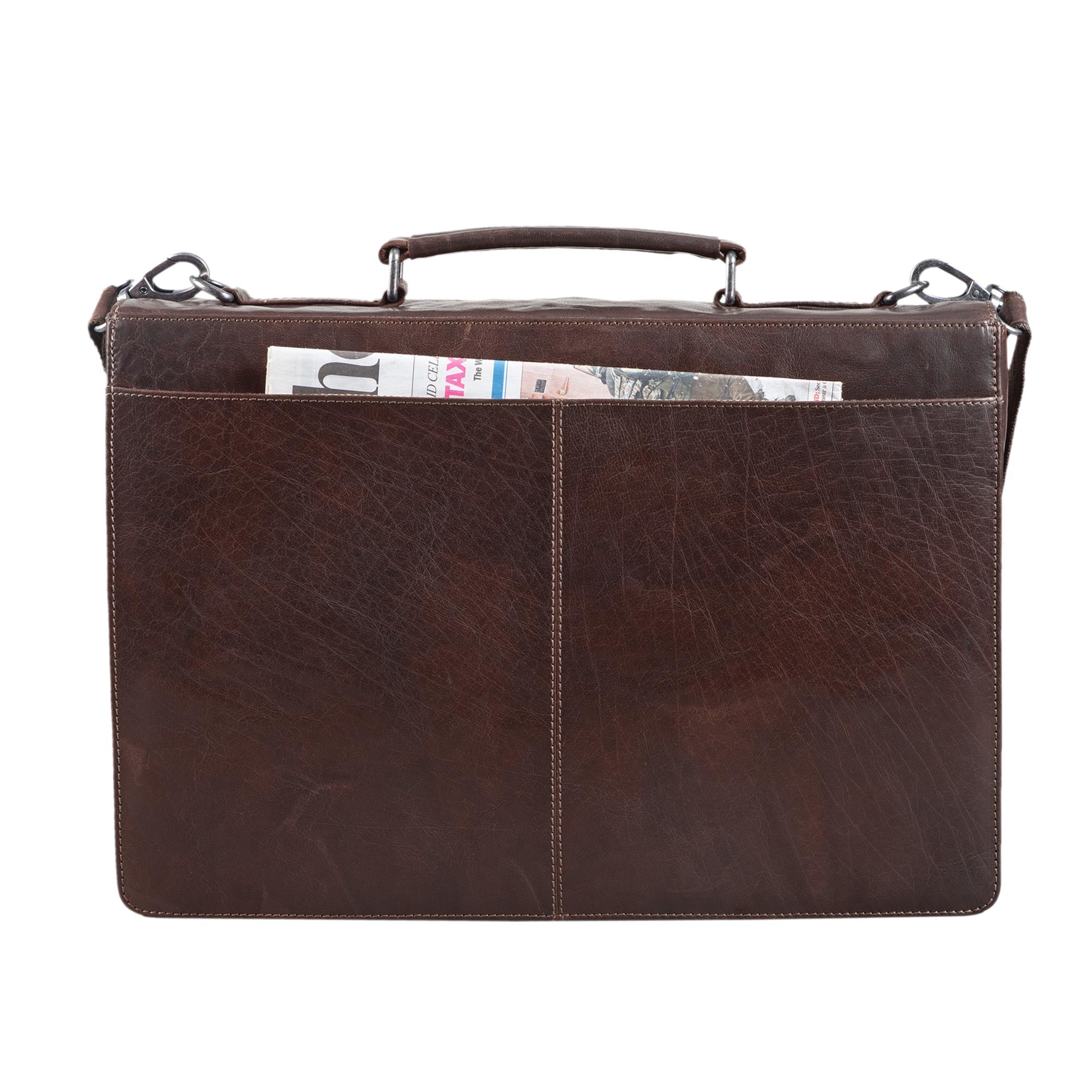 15 Zoll Vintage Businesstasche braun