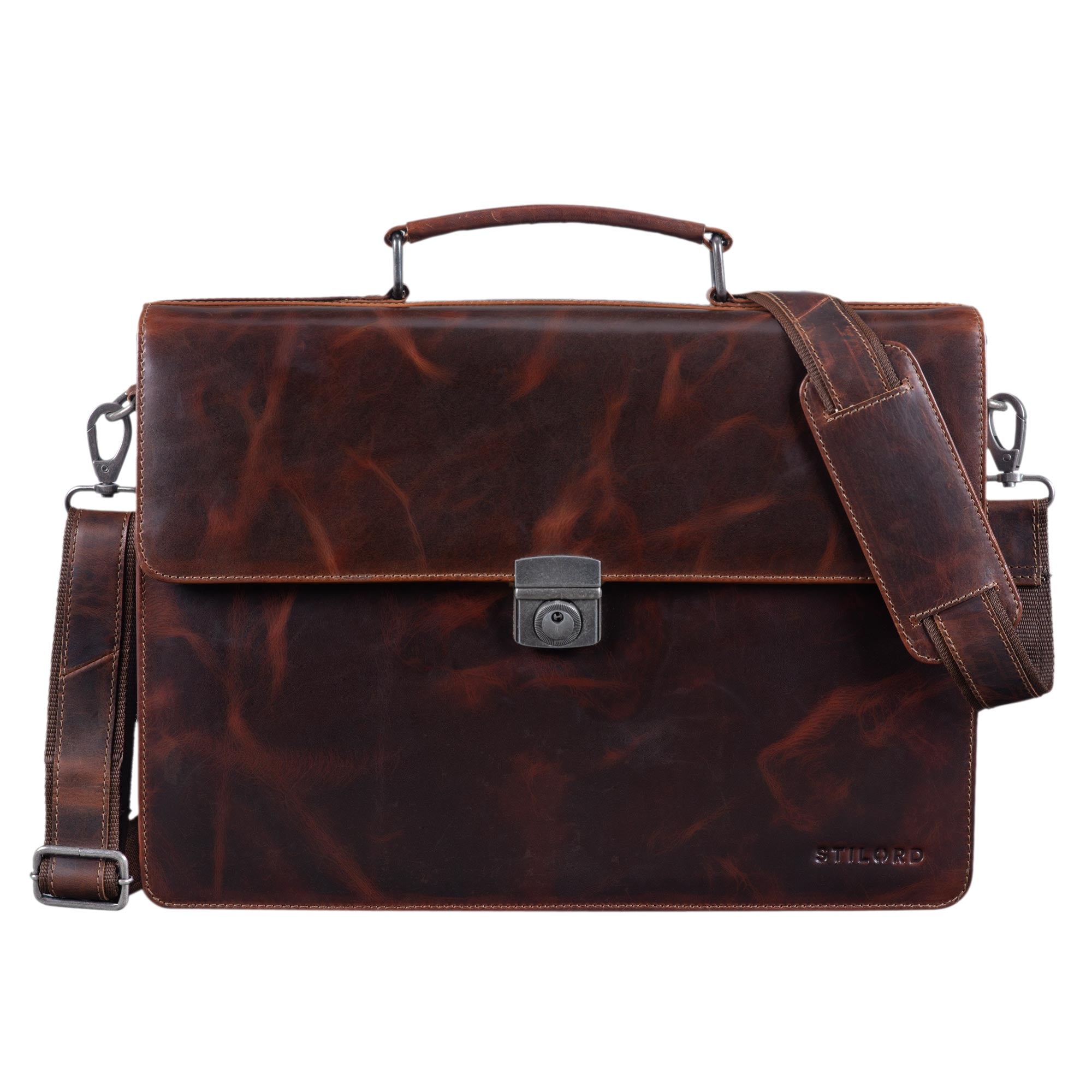 Elegante Vintage Leder Schultertasche