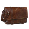 "Kai" messenger laptop-taske i læder